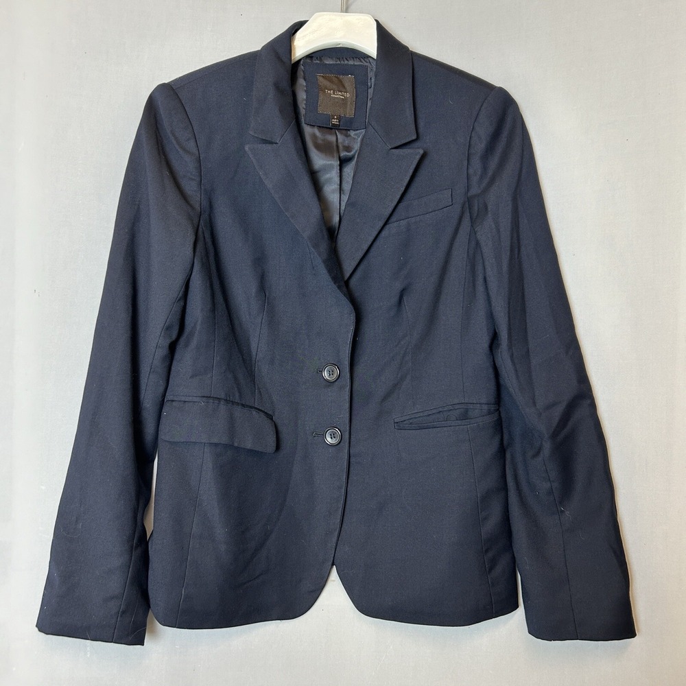 The Limited Jacket Womens 6 Blue Blazer Work Business Career